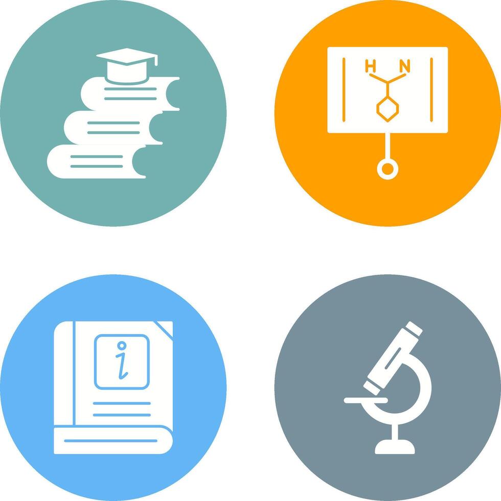 Books and Formula Icon vector