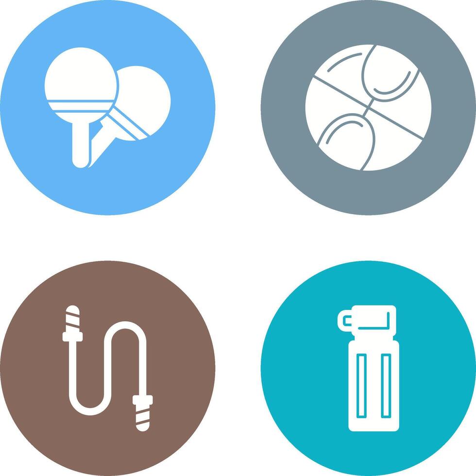 Ping Pong and Basketball Icon vector