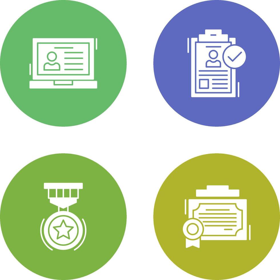 Laptop and Hire Icon vector