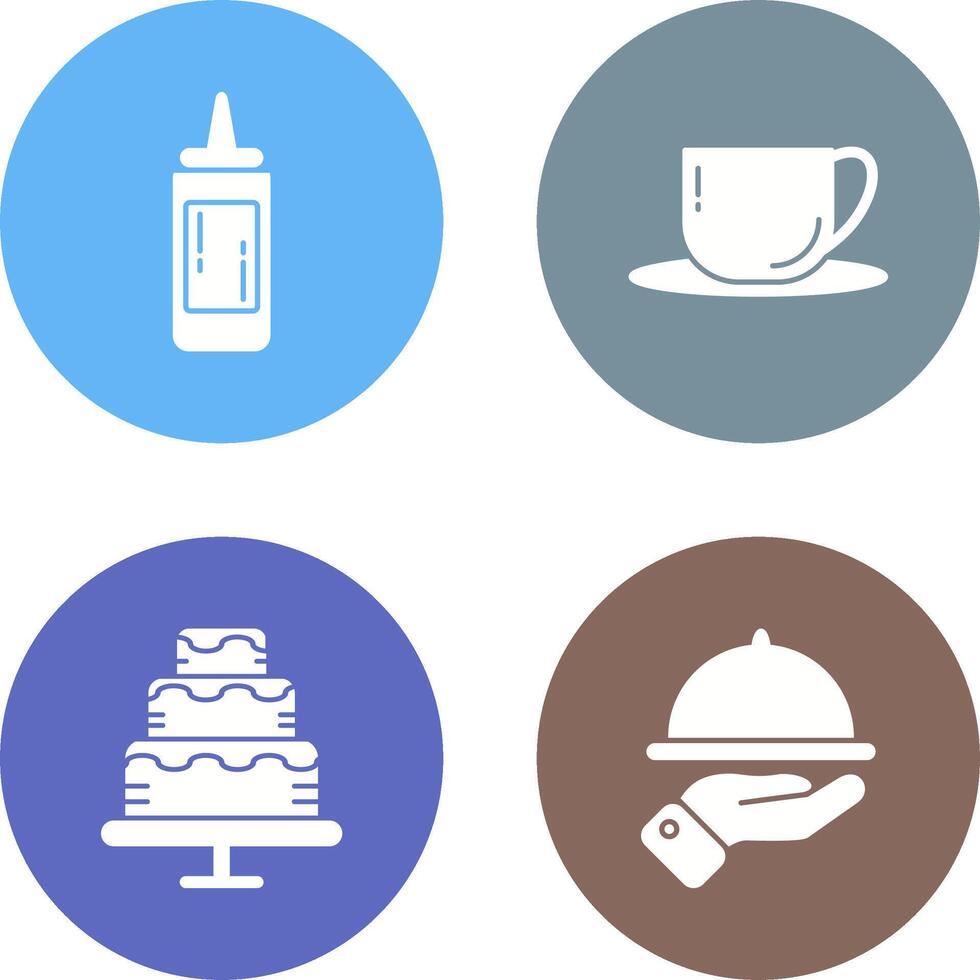 Sauce and Tea Icon vector