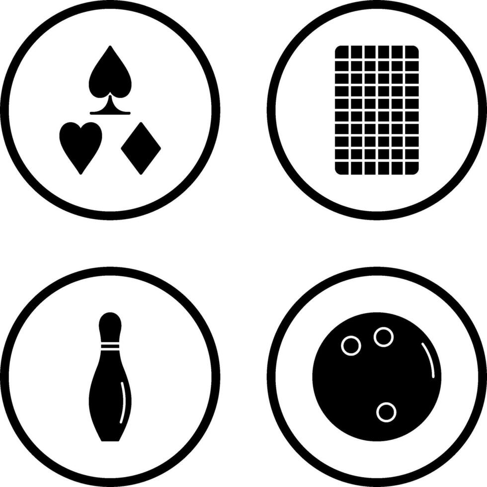 card suits and card backward Icon vector