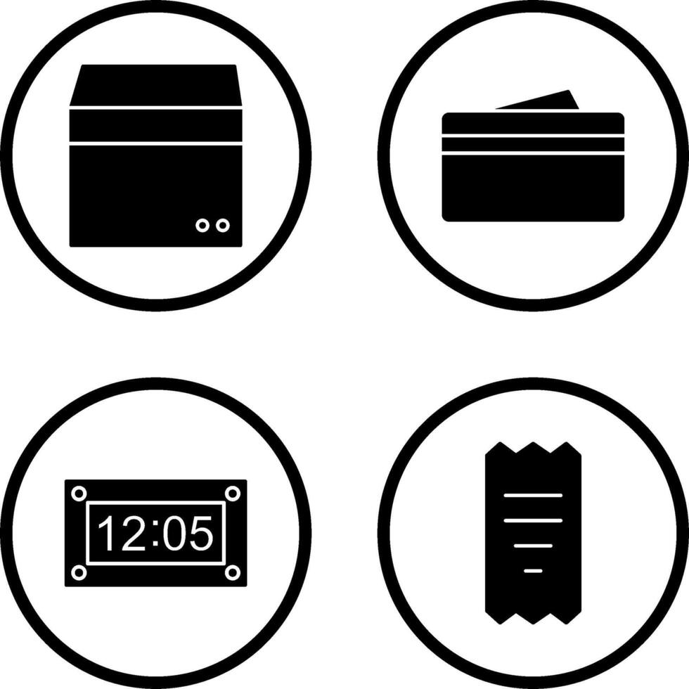 box and wallet Icon vector