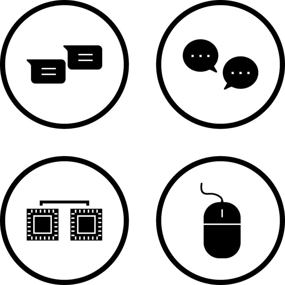 messages and conversation bubbles Icon vector