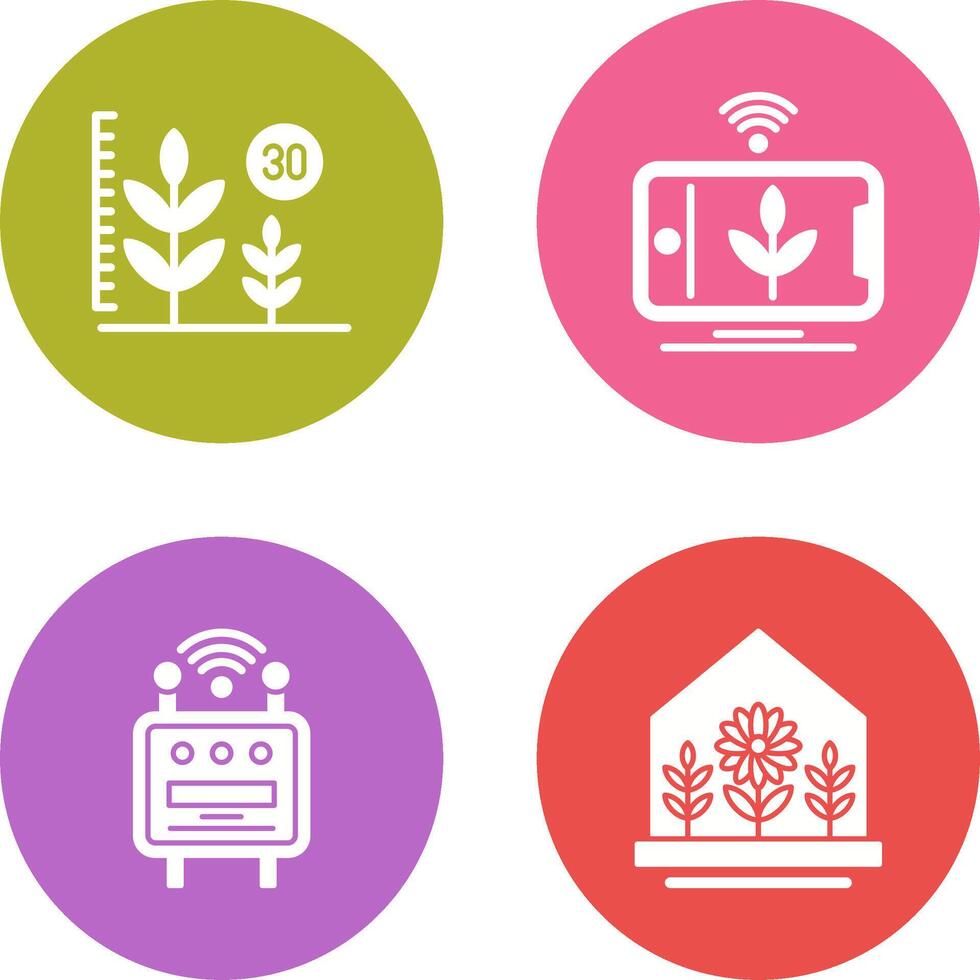 Growth and Device Icon vector