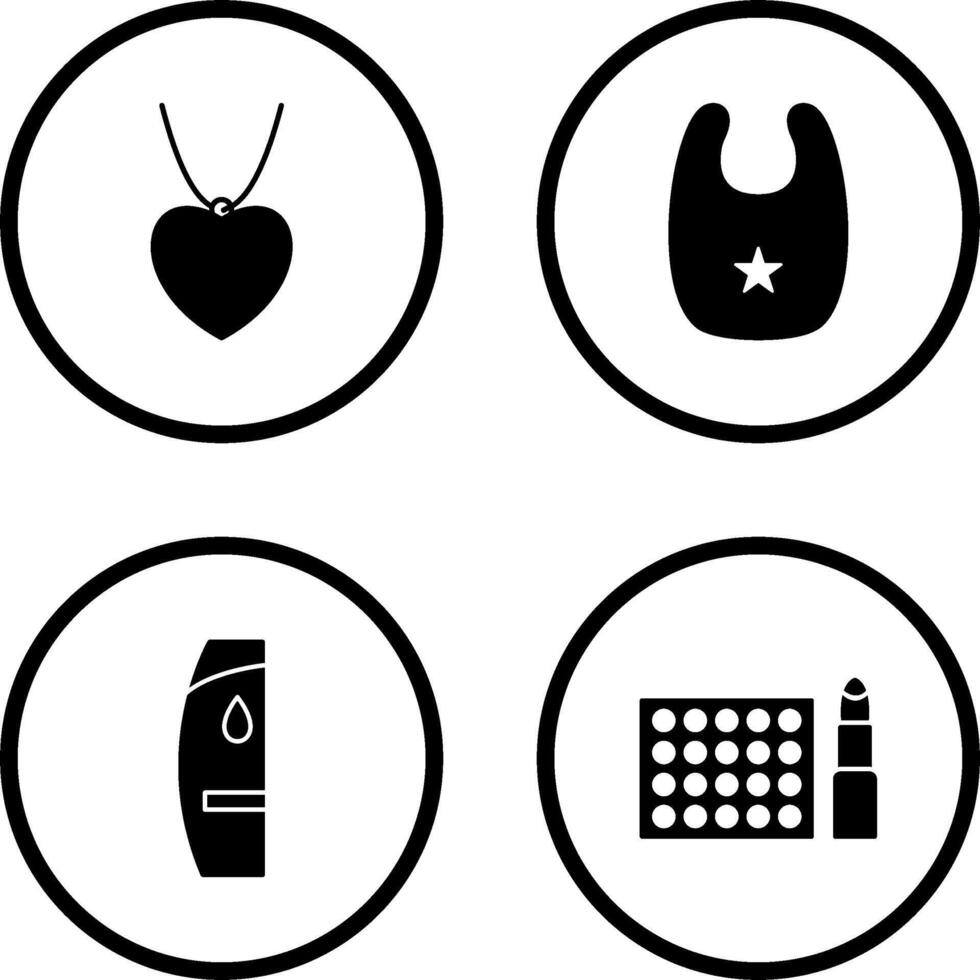 Locket and Bib Icon vector