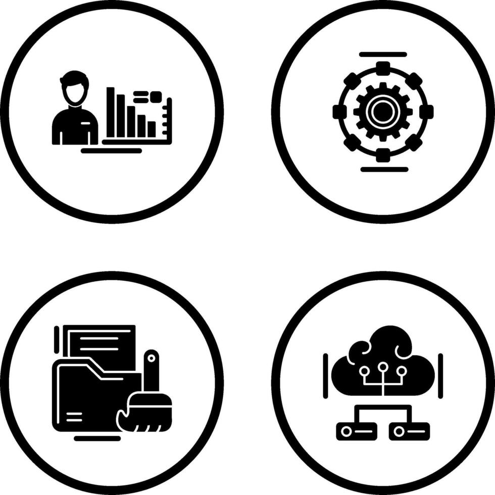 Consulting and Automated Icon vector