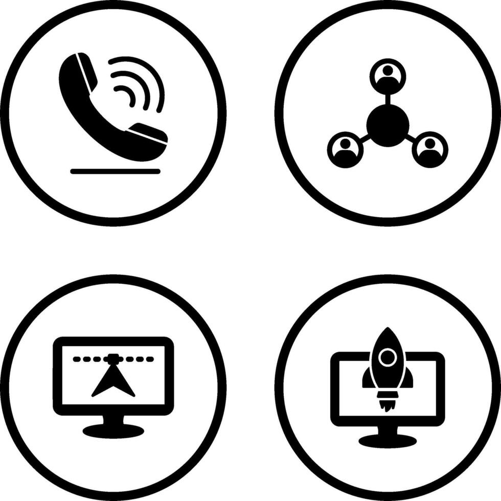 Phone and Share Icon vector