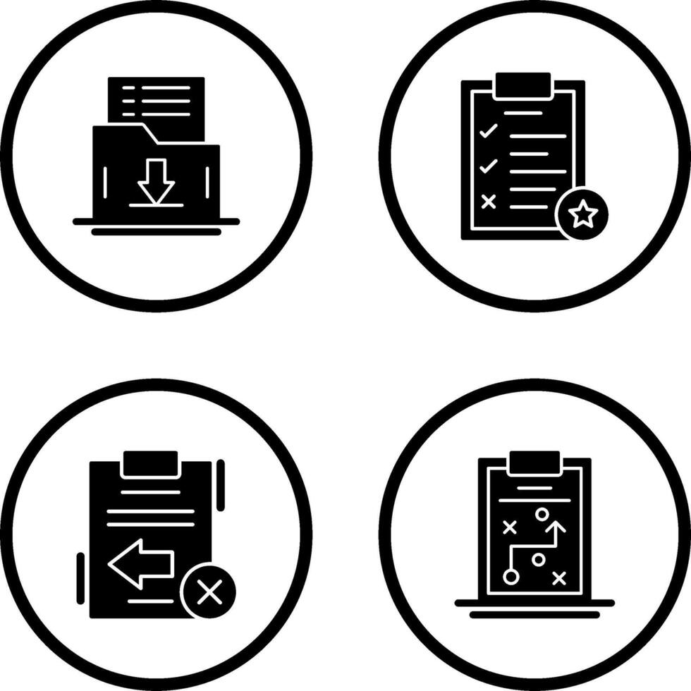 Save List and Task List Icon vector