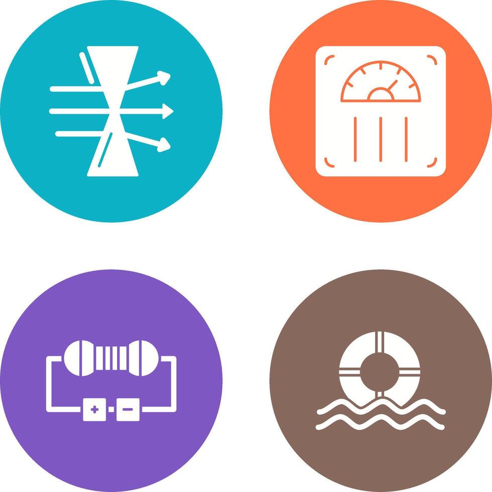 Dispersion and Weight Scale Icon vector