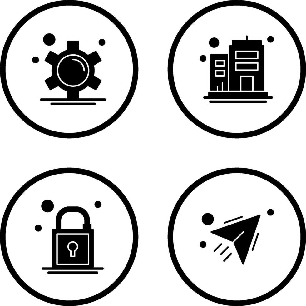 Gear and Company Icon vector