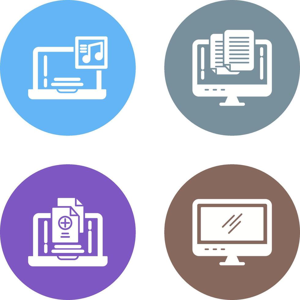 Music and Paste Icon vector