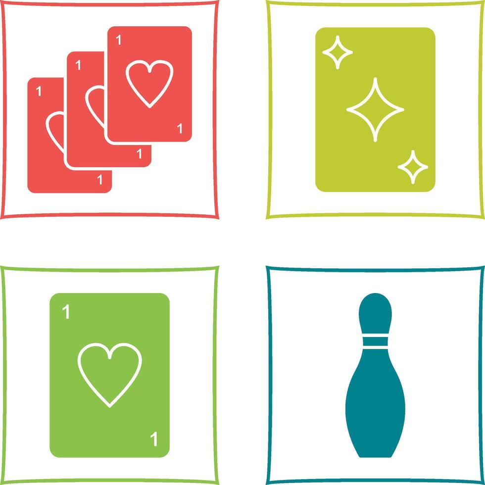 Deck of Card and Card Icon vector