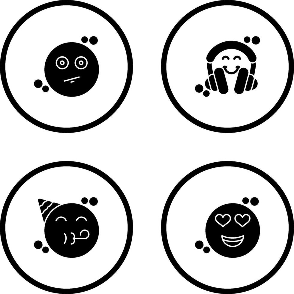Neutral and Headphones Icon vector