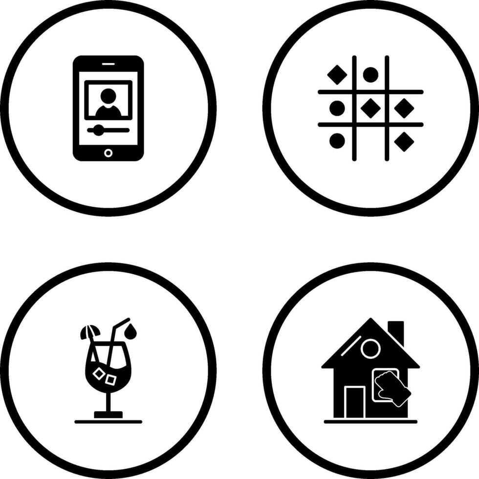 log and Tic Tac Toe Icon vector
