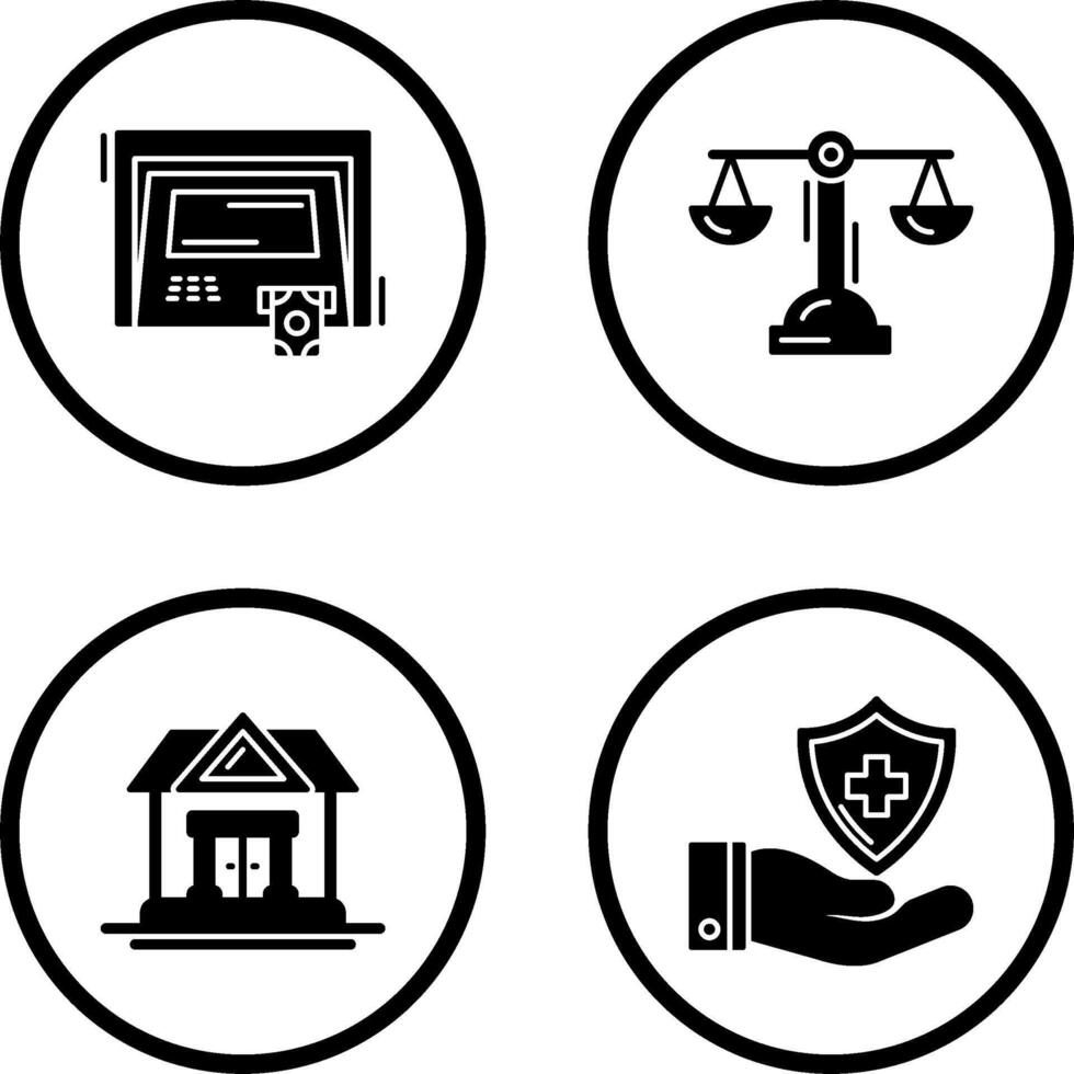 ATM and Balance Icon vector