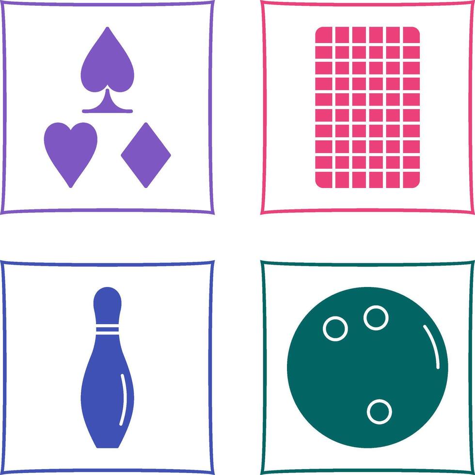 card suits and card backward Icon vector