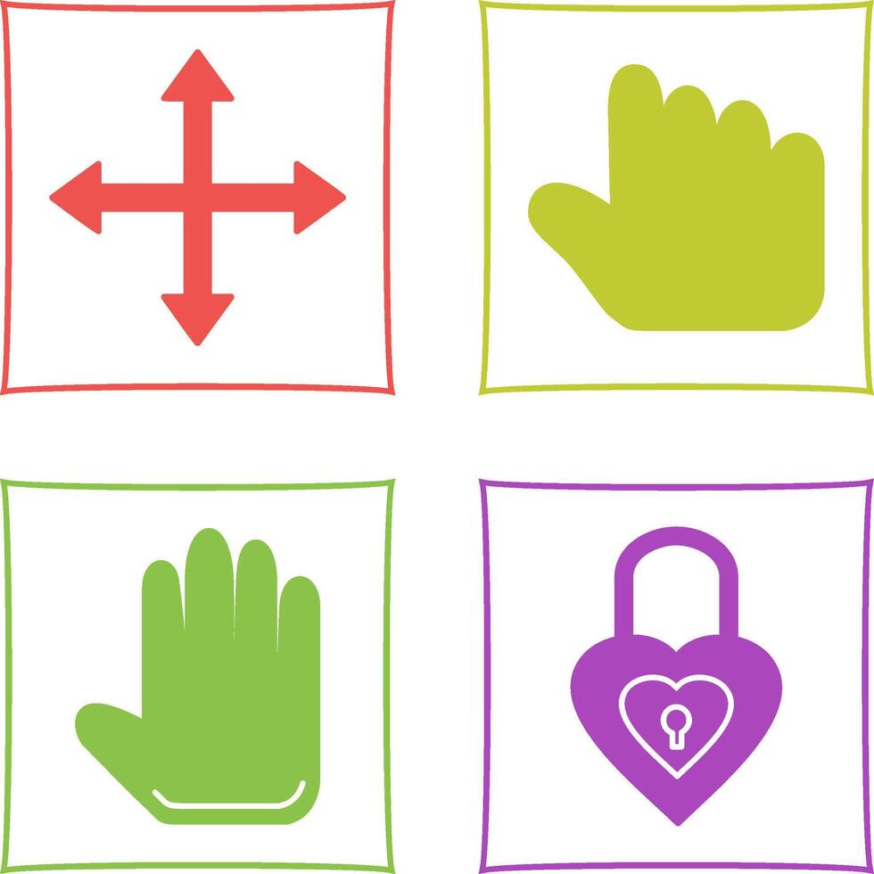 move and hold Icon vector