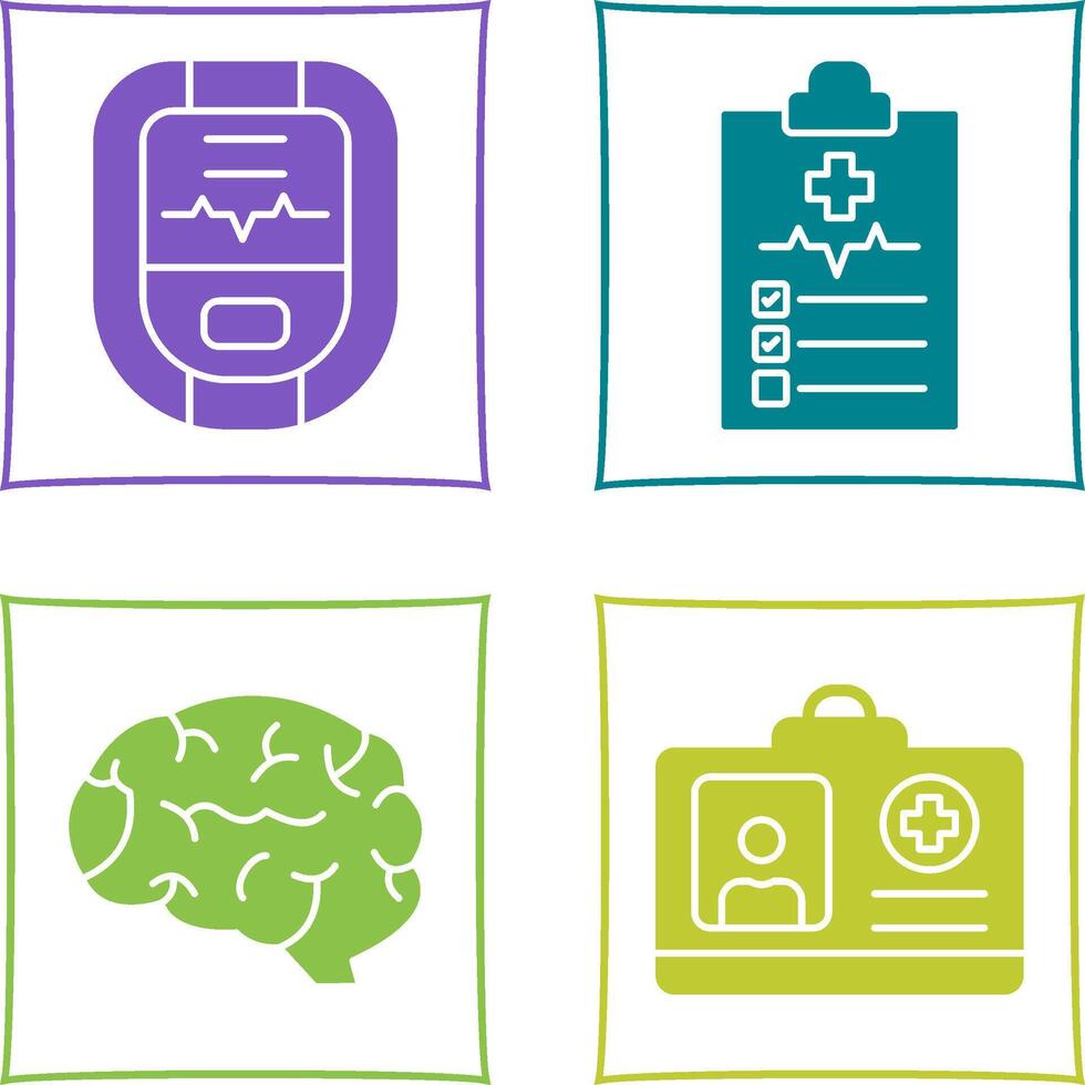 Oximeter and Medical Icon vector