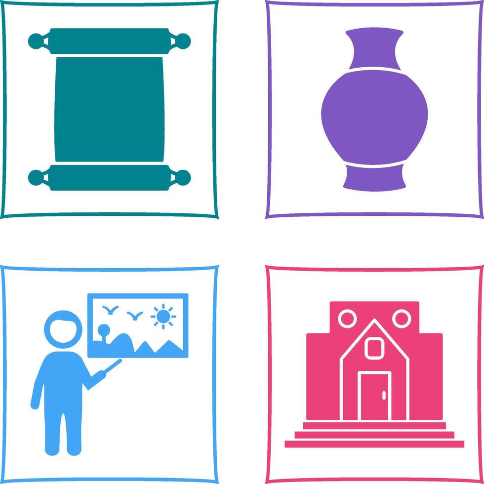Scroll of Paper and Antique Icon vector