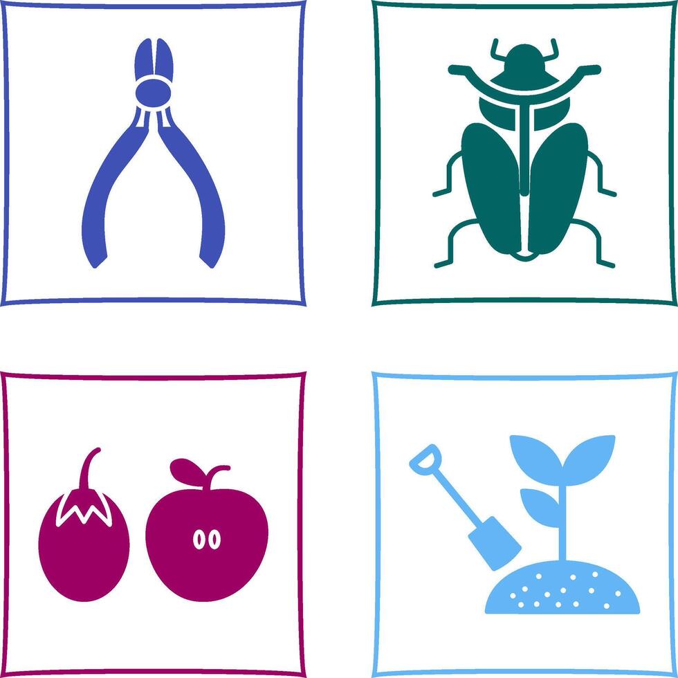 Cutter and Insect Icon vector