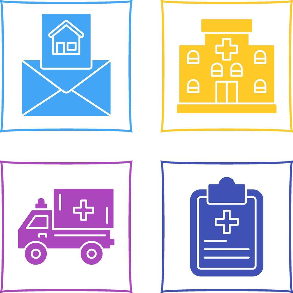 Email and Road sign Icon vector