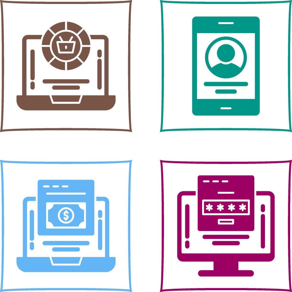 Token and Profit Icon vector