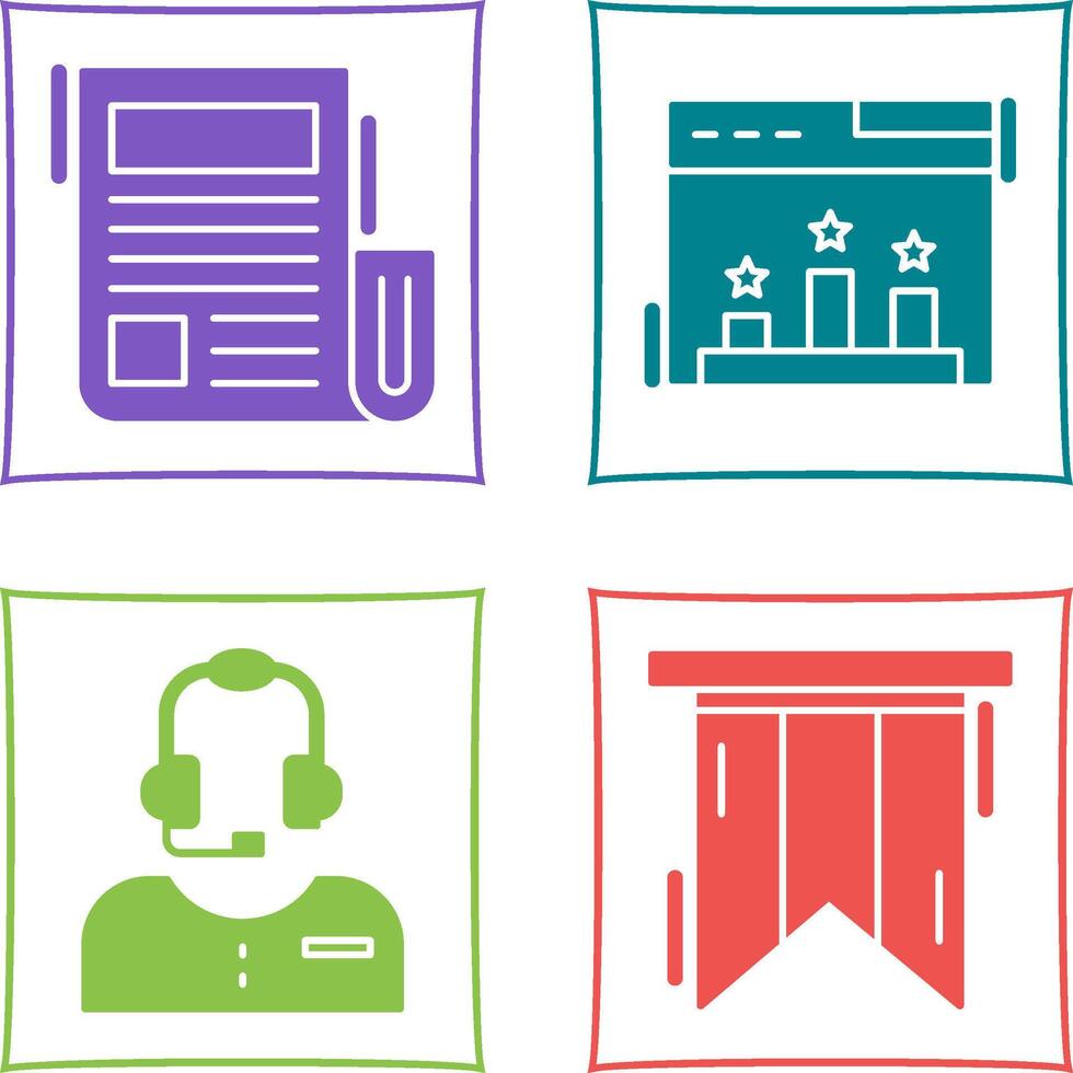 News and Ranking Icon vector