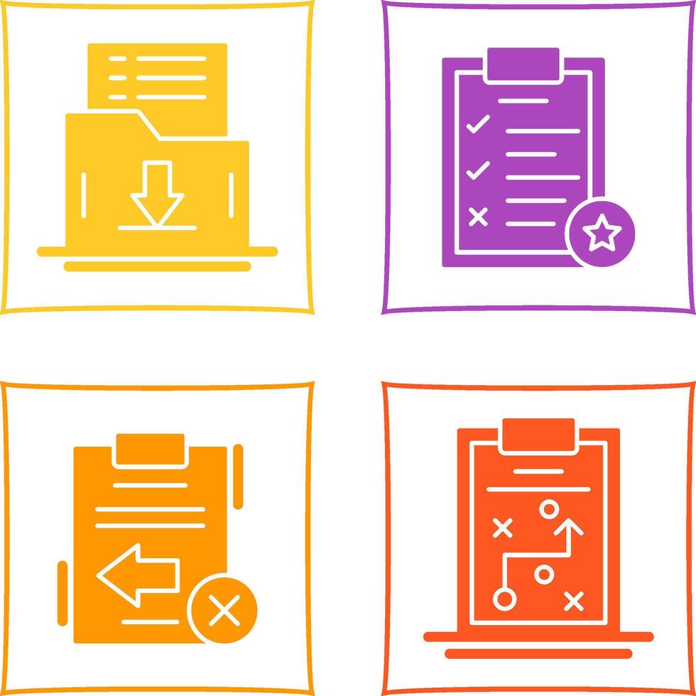 Save List and Task List Icon vector