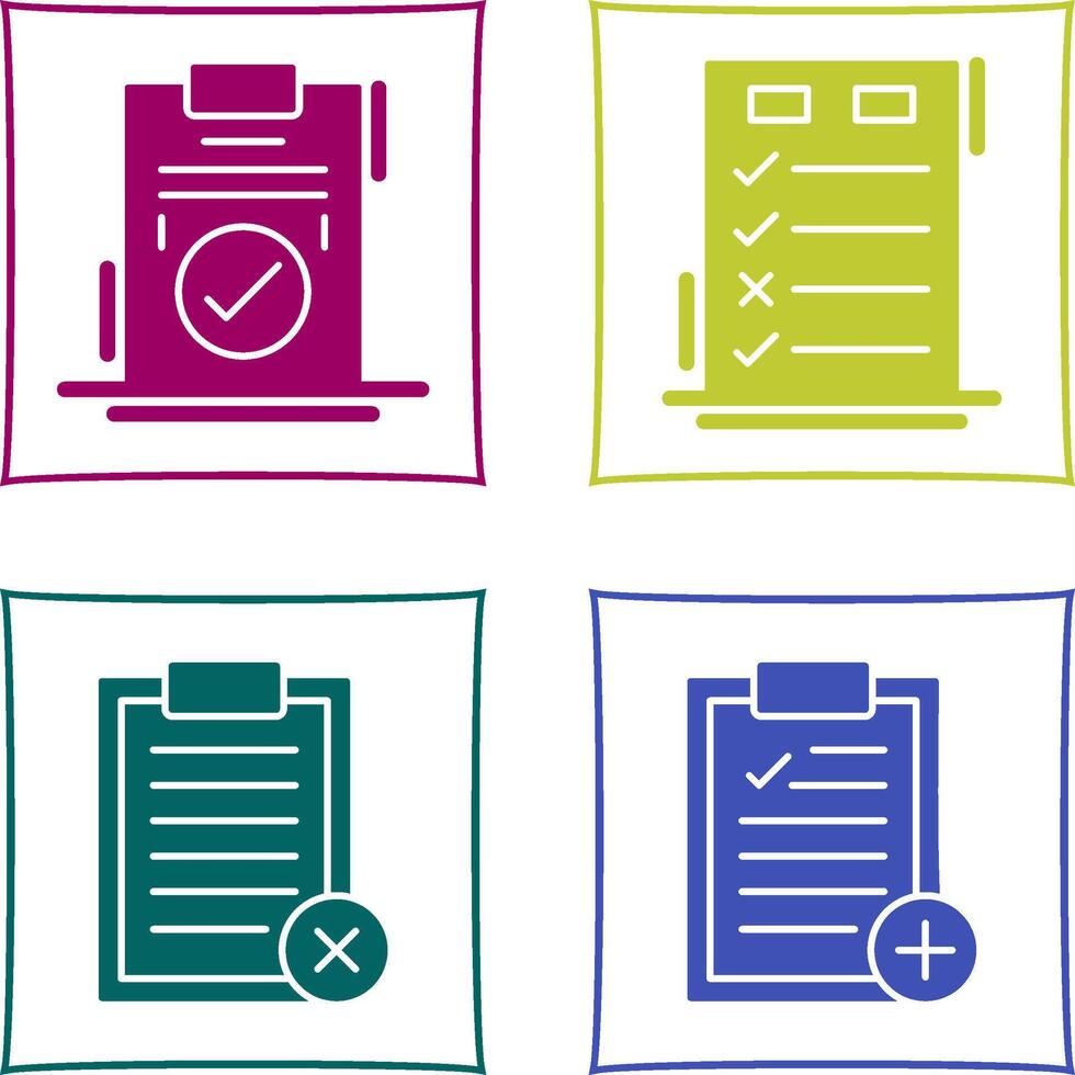 Today to Done Check List and Checkmark Icon vector