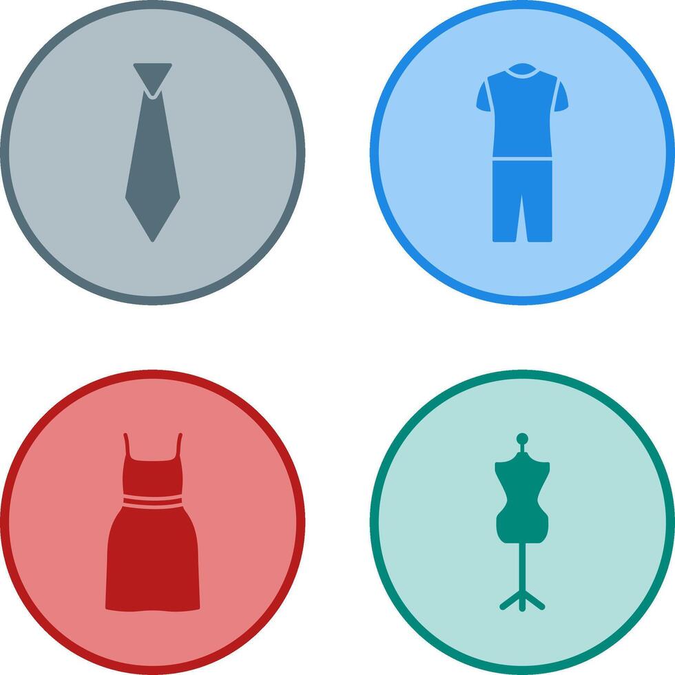 Tie and Pyjamas Icon vector