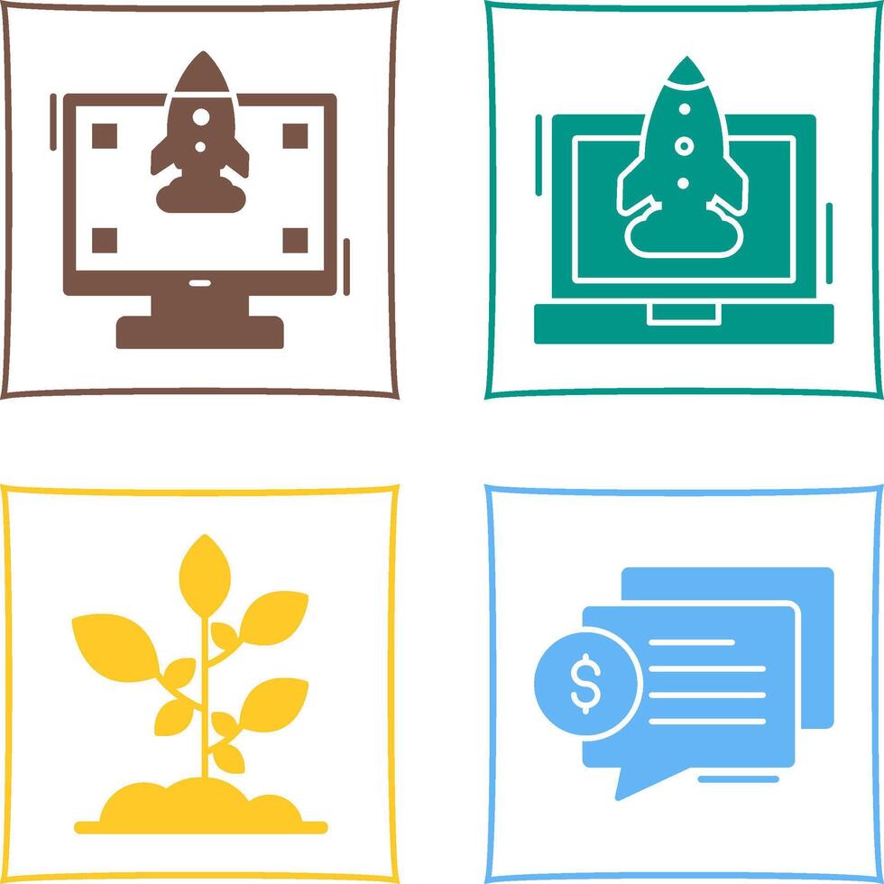 High Performance and Rocket Icon vector