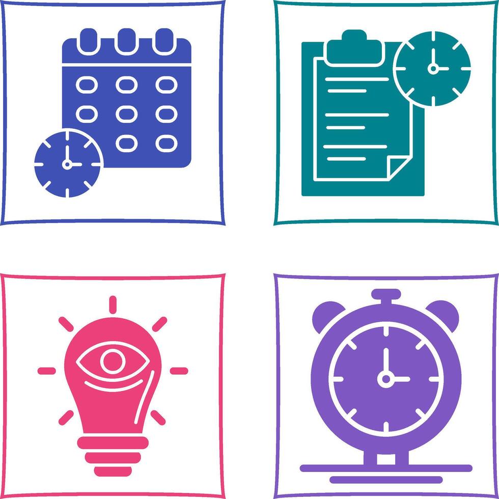 Deadline and Task Management Icon vector