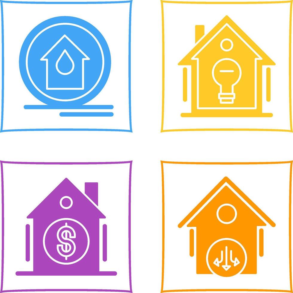 Fire Alarm and Home Automation Icon vector