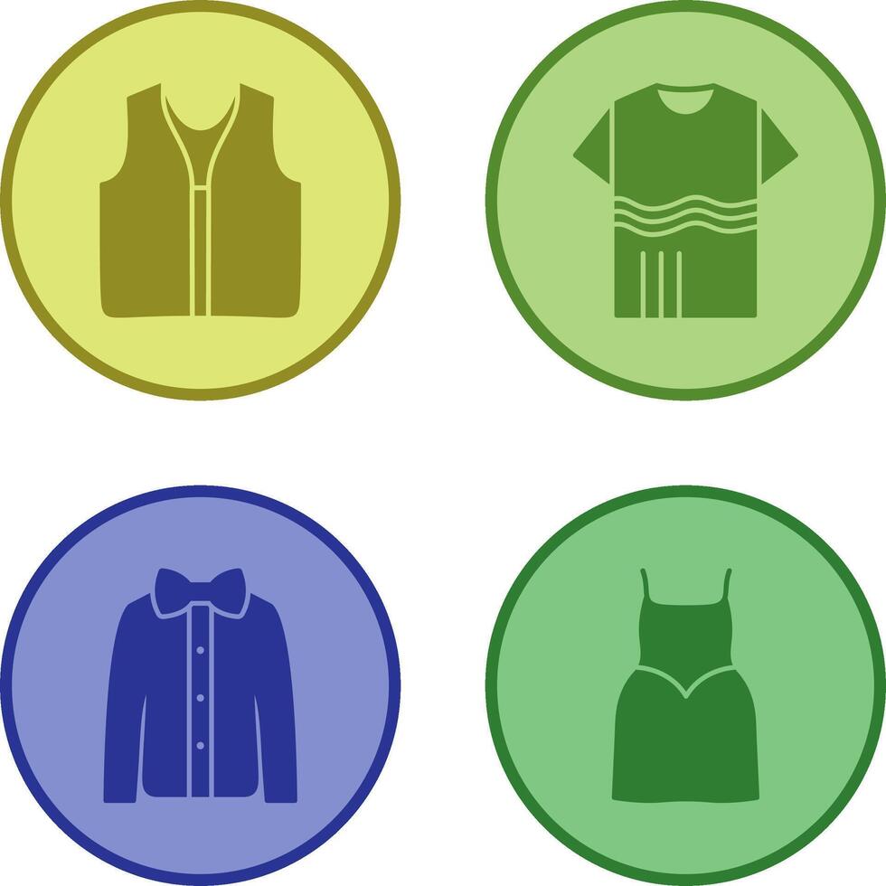 Swimming Vest and Accessory Icon vector