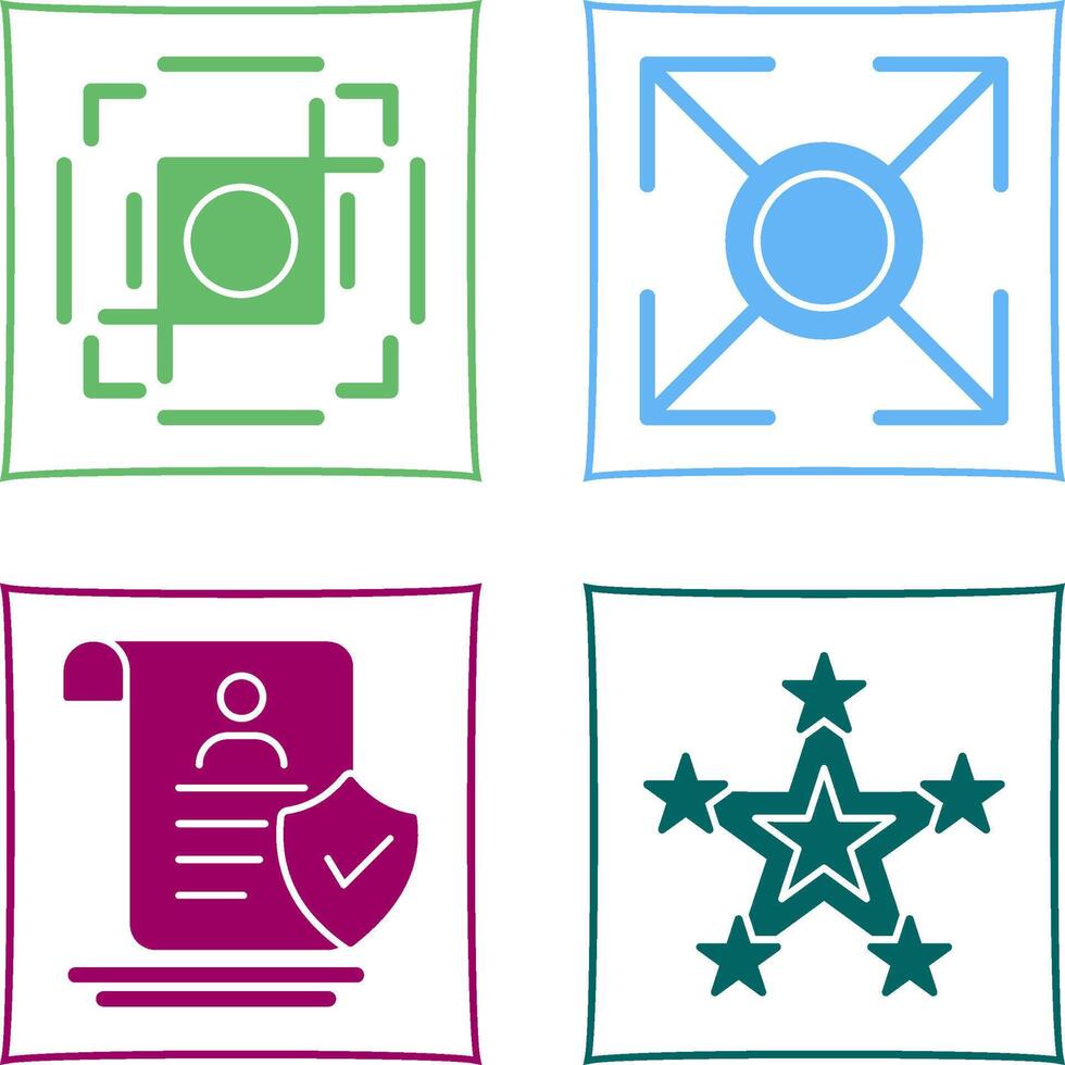 crop and expand Icon vector