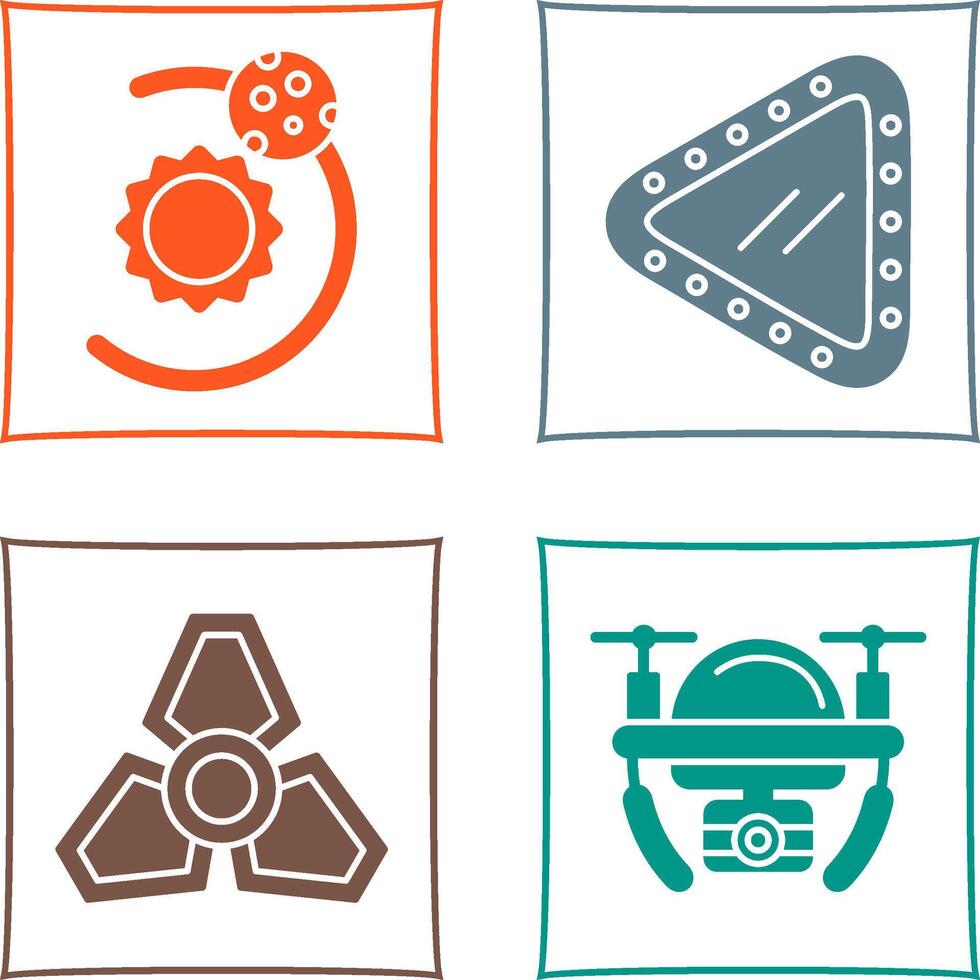orbit and porthole Icon vector