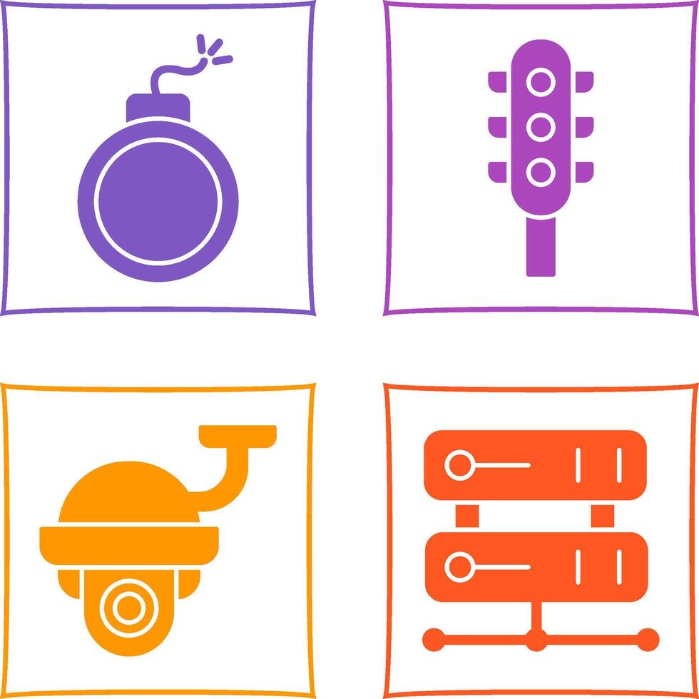 Traffic Signal and Block Icon vector