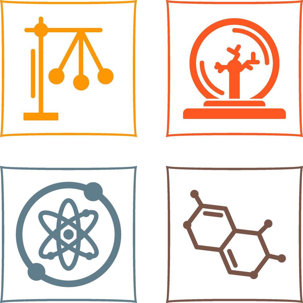 Pendulum and Plasma Ball Icon vector