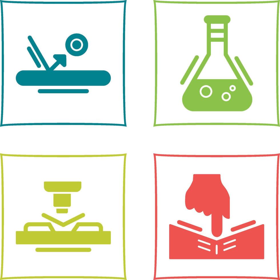 Bounce and Flask Icon vector
