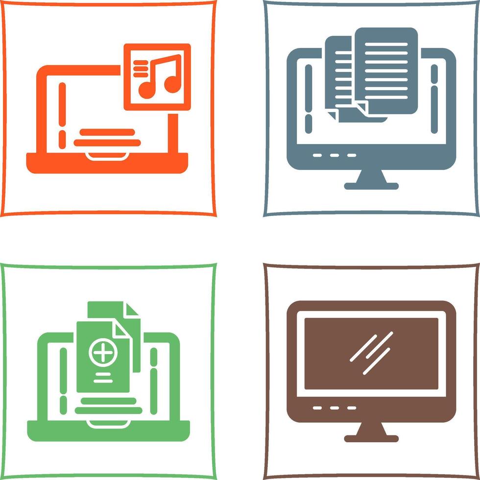 Music and Paste Icon vector