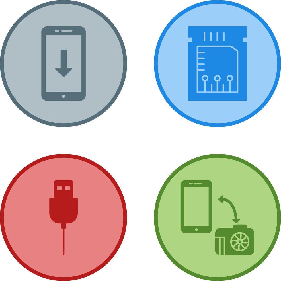 download and chip Icon vector