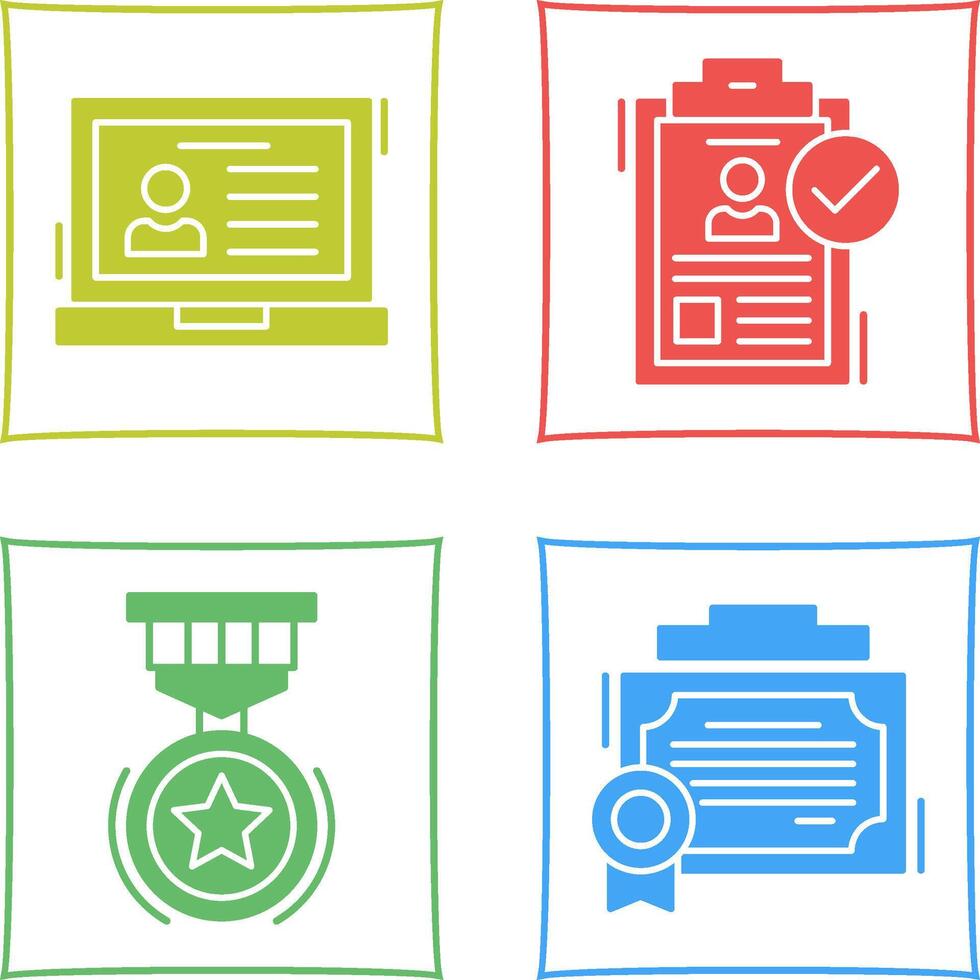 Laptop and Hire Icon vector