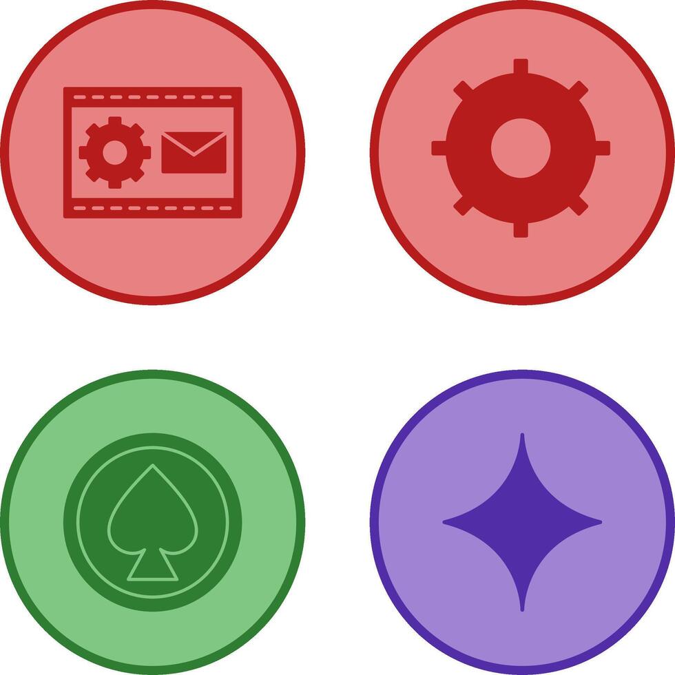Blogging Service and Setting Icon vector
