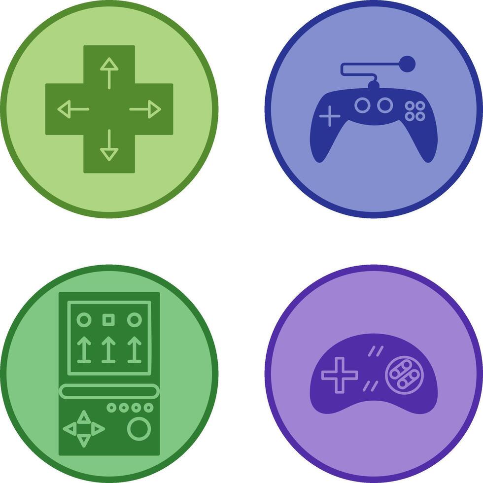 Direction Key and Gaming Control Icon vector