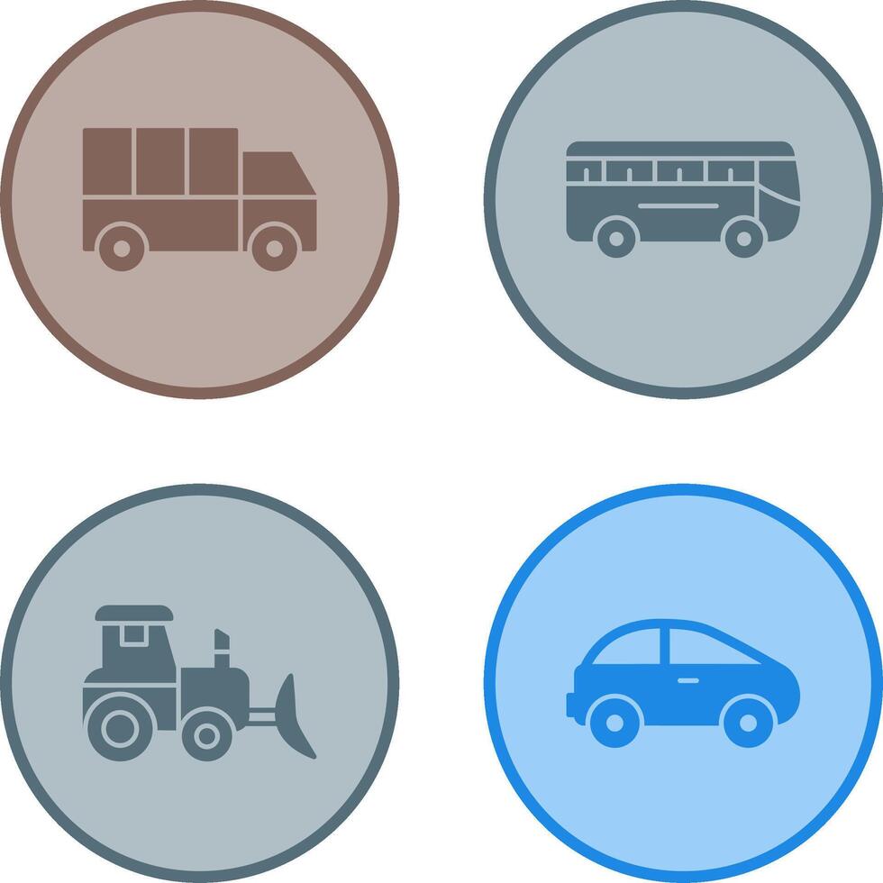 Truck and Bus Icon vector