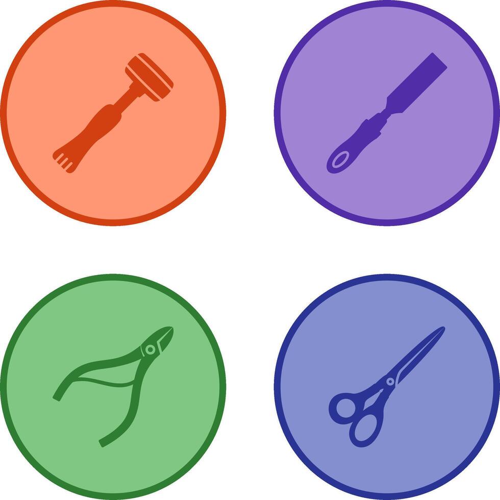 Sledgehmmer and Chisel Icon vector