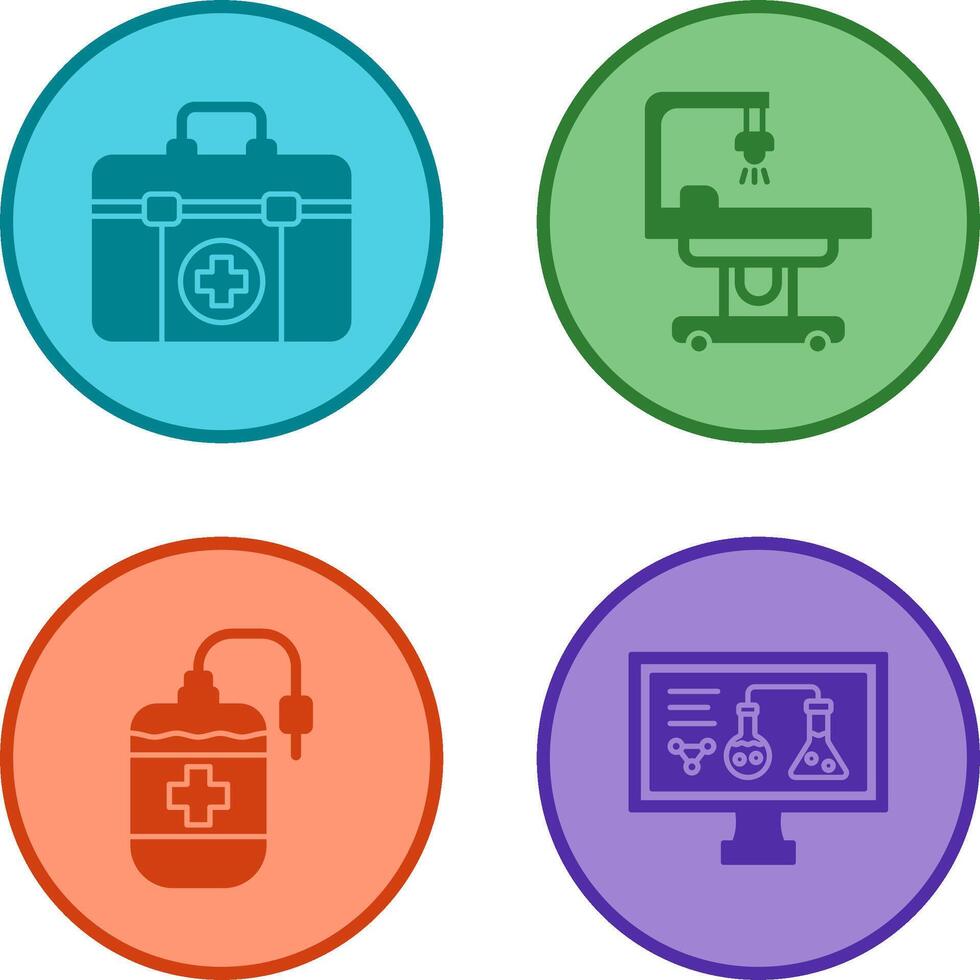 First Aid Kit and operating Room Icon vector