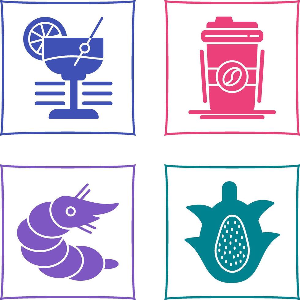 Martini and Coffee Cup Icon vector