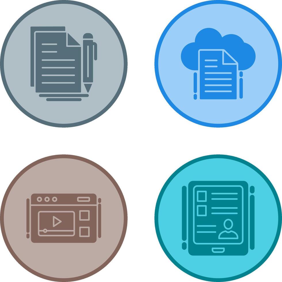 Document and File Icon vector