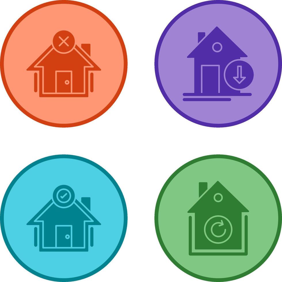 Non Verify and Download Icon vector